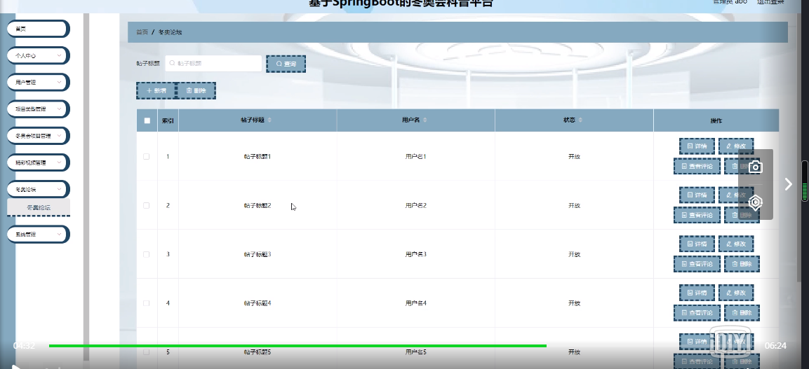 图片[14]陈大发随笔-计算机源码资源-计算机毕业设计项目基于SpringBoot的冬奥会科普平台
