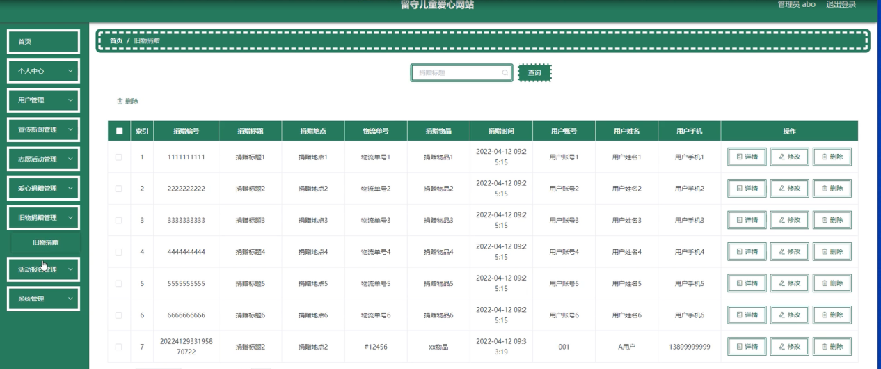 图片[13]陈大发随笔-计算机源码资源-计算机毕业设计项目springboot留守儿童爱心网站