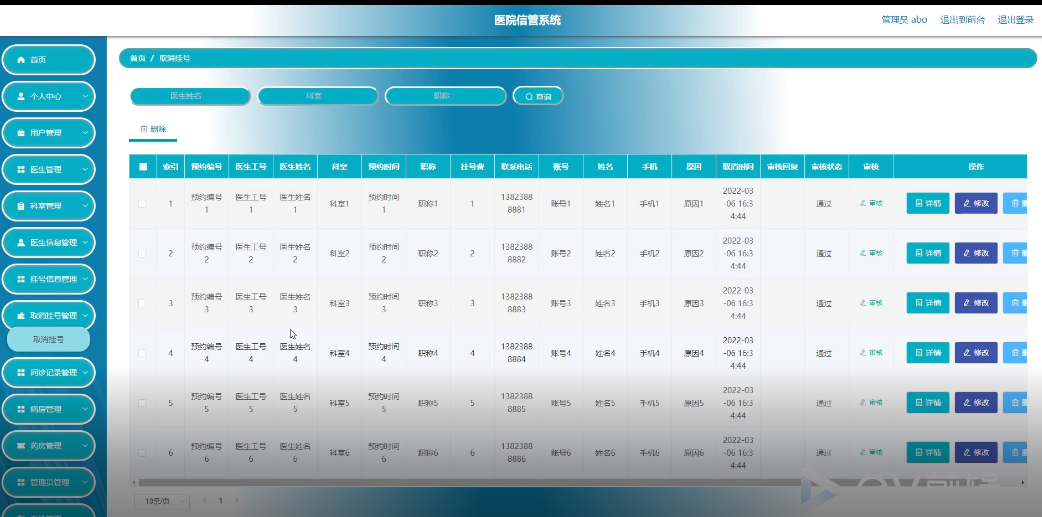 图片[12]陈大发随笔-计算机源码资源-计算机毕业设计项目springboot医院信管系统
