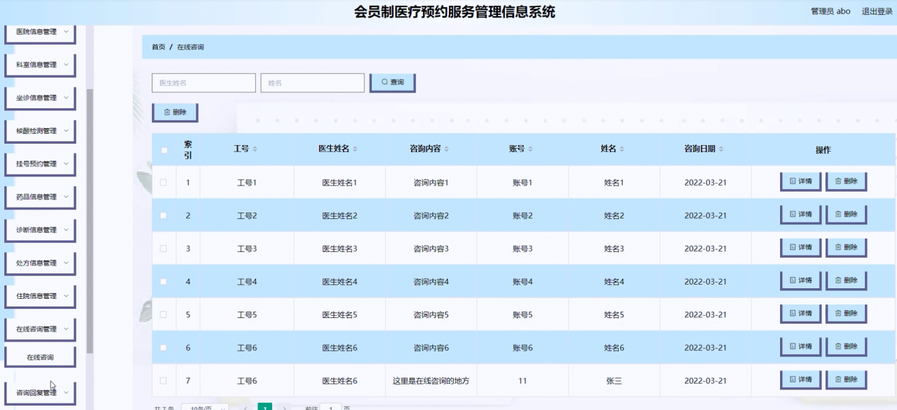 图片[18]陈大发随笔-计算机源码资源-计算机毕业设计项目springboot会员制医疗预约服务管理信息系统