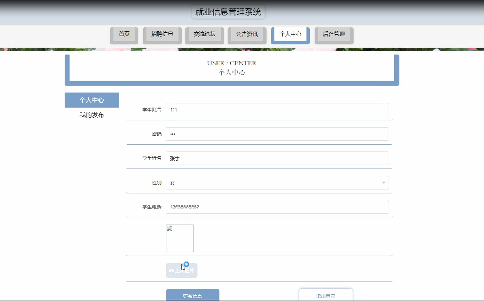 图片[5]陈大发随笔-计算机源码资源-计算机毕业设计项目springboot就业信息管理系统