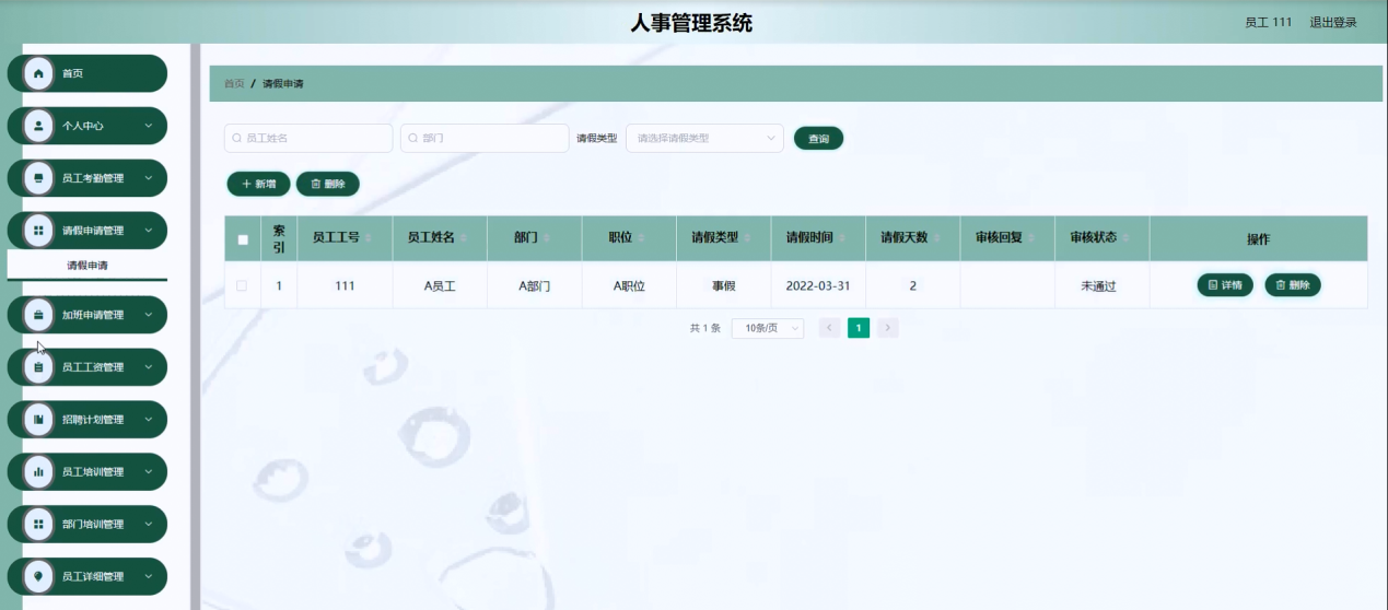图片[14]陈大发随笔-计算机源码资源-计算机毕业设计项目springboot人事管理系统