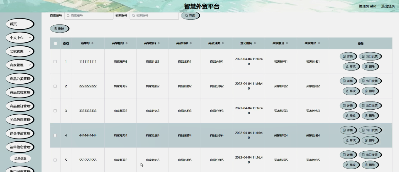 图片[10]陈大发随笔-计算机源码资源-计算机毕业设计项目springboot智慧外贸平台