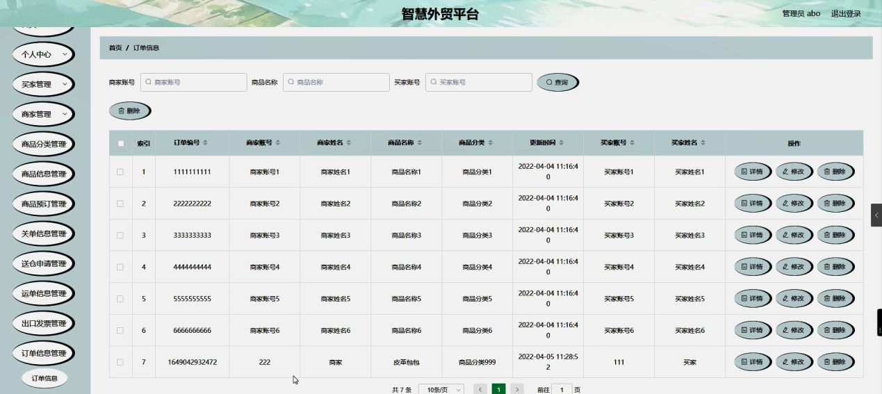 图片[12]陈大发随笔-计算机源码资源-计算机毕业设计项目springboot智慧外贸平台