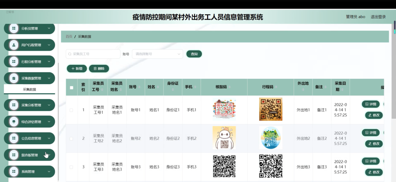 图片[12]陈大发随笔-计算机源码资源-计算机毕业设计项目springboot疫情防控期间某村外出务工人员信息管理系统