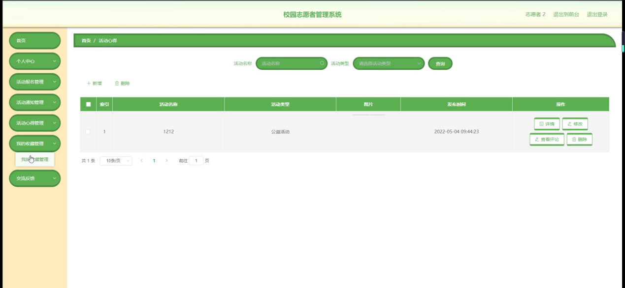 图片[21]陈大发随笔-计算机源码资源-计算机毕业设计项目springboot校园志愿者管理系统