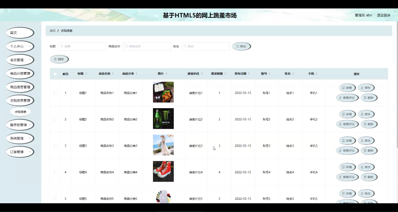 图片[11]陈大发随笔-计算机源码资源-计算机毕业设计项目ssm基于HTML5的网上跳蚤市场