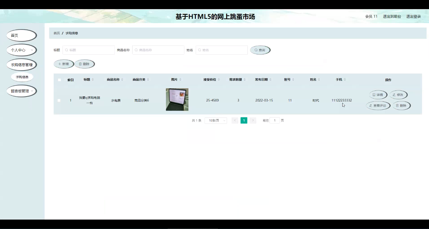 图片[15]陈大发随笔-计算机源码资源-计算机毕业设计项目ssm基于HTML5的网上跳蚤市场
