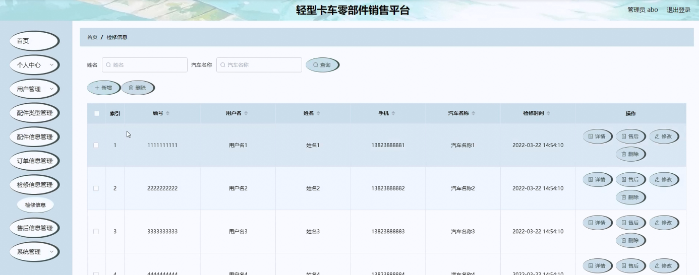 图片[12]陈大发随笔-计算机源码资源-计算机毕业设计项目ssm轻型卡车零部件销售平台
